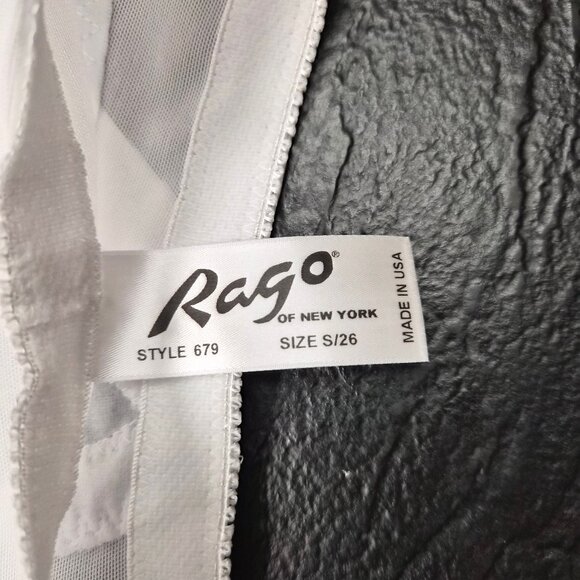 Rago of New York White Shaping Pant Girdle S/26 USA Bridal Budoir  Pin-up Glamou - Picture 5 of 5